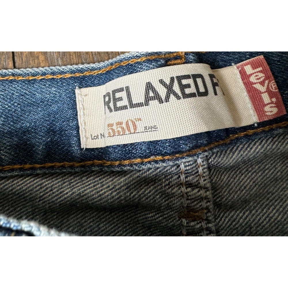 Levi's 550 Jeans Men's 33x32 Relaxed Fit Blue Denim 100% Cotton Older 2000s - Picture 6 of 8